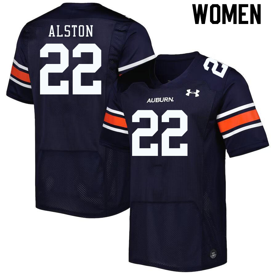 Women #22 Damari Alston Auburn Tigers College Football Jerseys Stitched-Navy